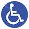 Signmission Handicapped Sign Arrow Non-Slip Floor Graphic, 7in Vinyl Decal, 7" x 7", FD-C-7-99984 FD-C-7-99984 - alternate 1